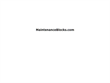 Tablet Screenshot of maintenanceblocks.com